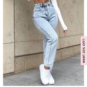 Like Duh! Boyfriend jeans Washed Blue Demin